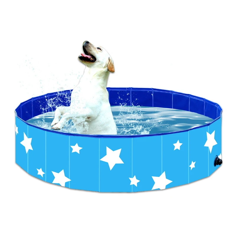 Folding Dog Swimming Collapsible Bath Tub Puppy Pet Spa Foldable Dog Pool