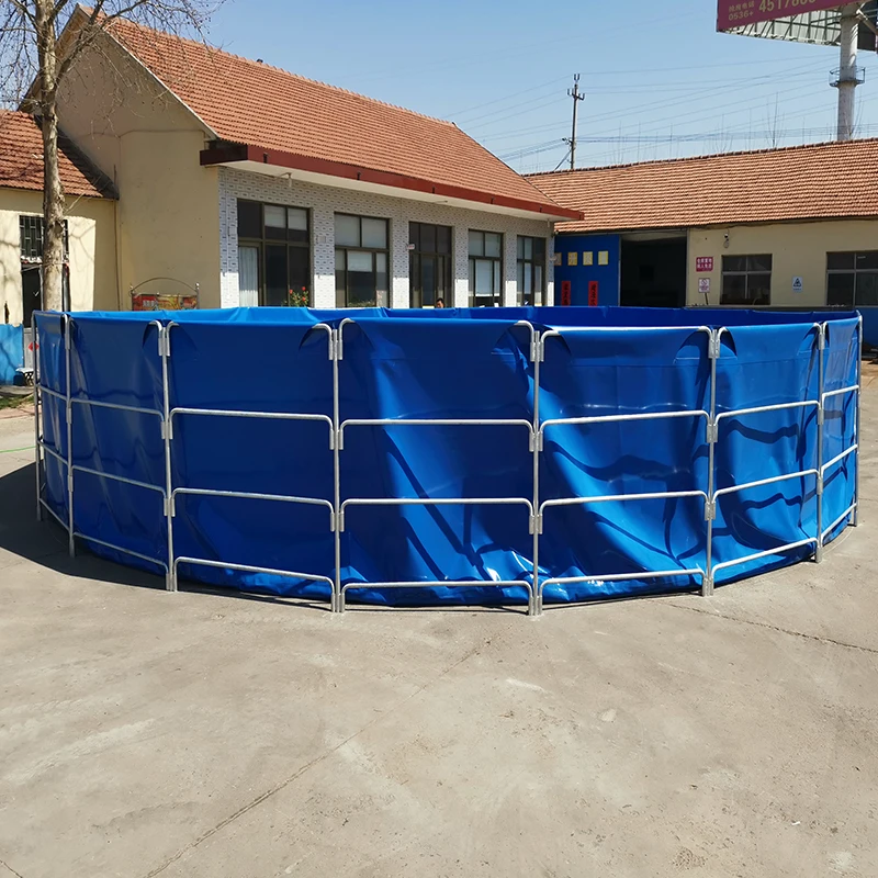 Recirculating aquaculture systems commercial tarpaulin galvanized biofloc pisciculture bassin equipment