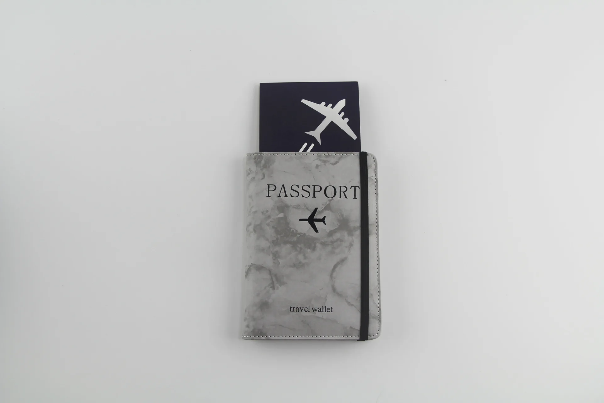 Factory Wholesale Marbled Pu Leather Custom Print Family Travel Passport Holder Wallet