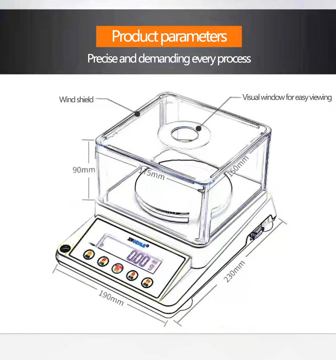 Economical Custom Design Hot Sale Automatic Portable Electronic Balance