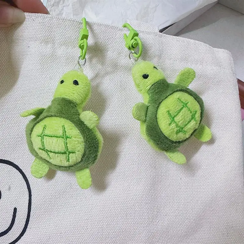 custom diy name turtle plush keychain Plush Doll Kids bag pendant accessories sea key chains stuffed animals toys