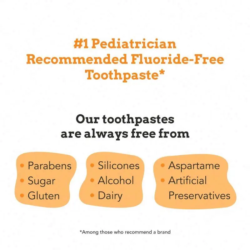 oem Infant training toothbrush and non-fluoride set suitable for children 0-2 years old tooth paste Toothpaste