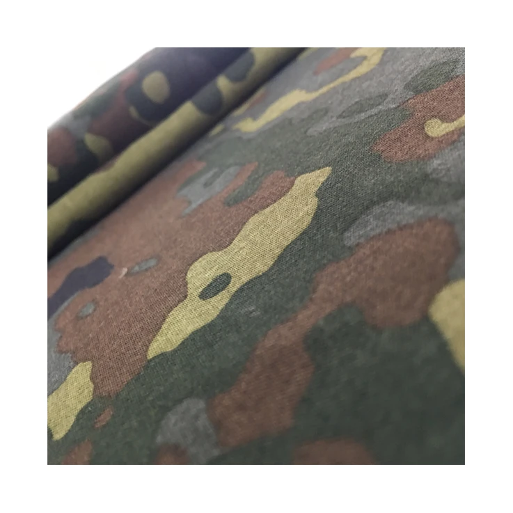 factory wholesale knit fabric printed cotton German camouflage fabric