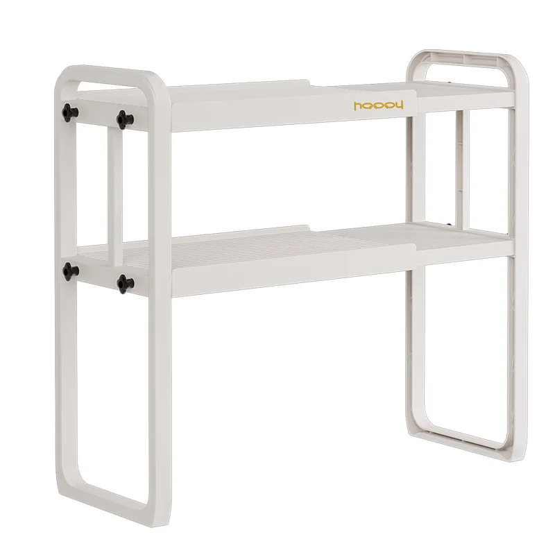 Retractable kitchen shelving Microwave rack Oven storage Household double top desktop multifunctional cabinets