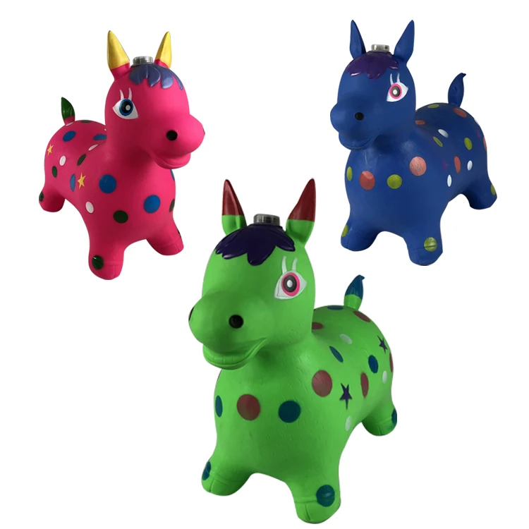  2021 Yohi Hot Sale Child Riding Horse Kids Hopping Bouncing Great Gift Inflatable Animal Cow