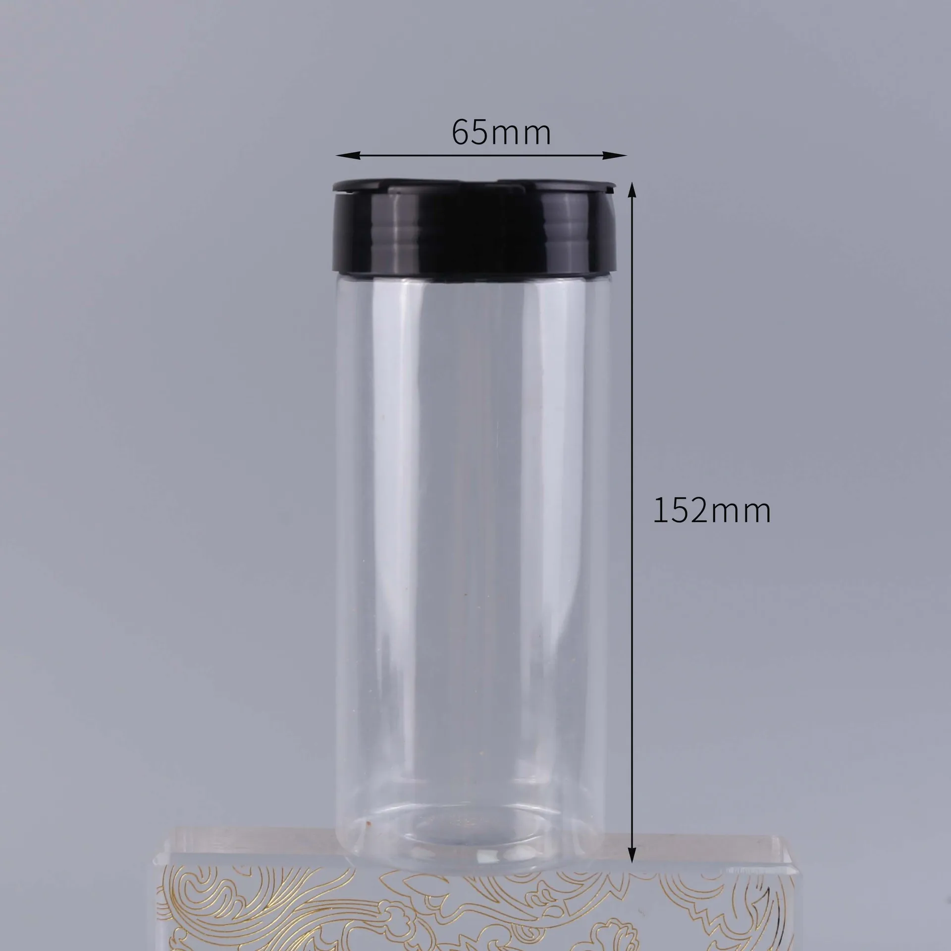 PET Plastic Spice Jars Seasoning Bottle Empty Spices Packaging Bottle With Shaker Lid Flip Top Lid