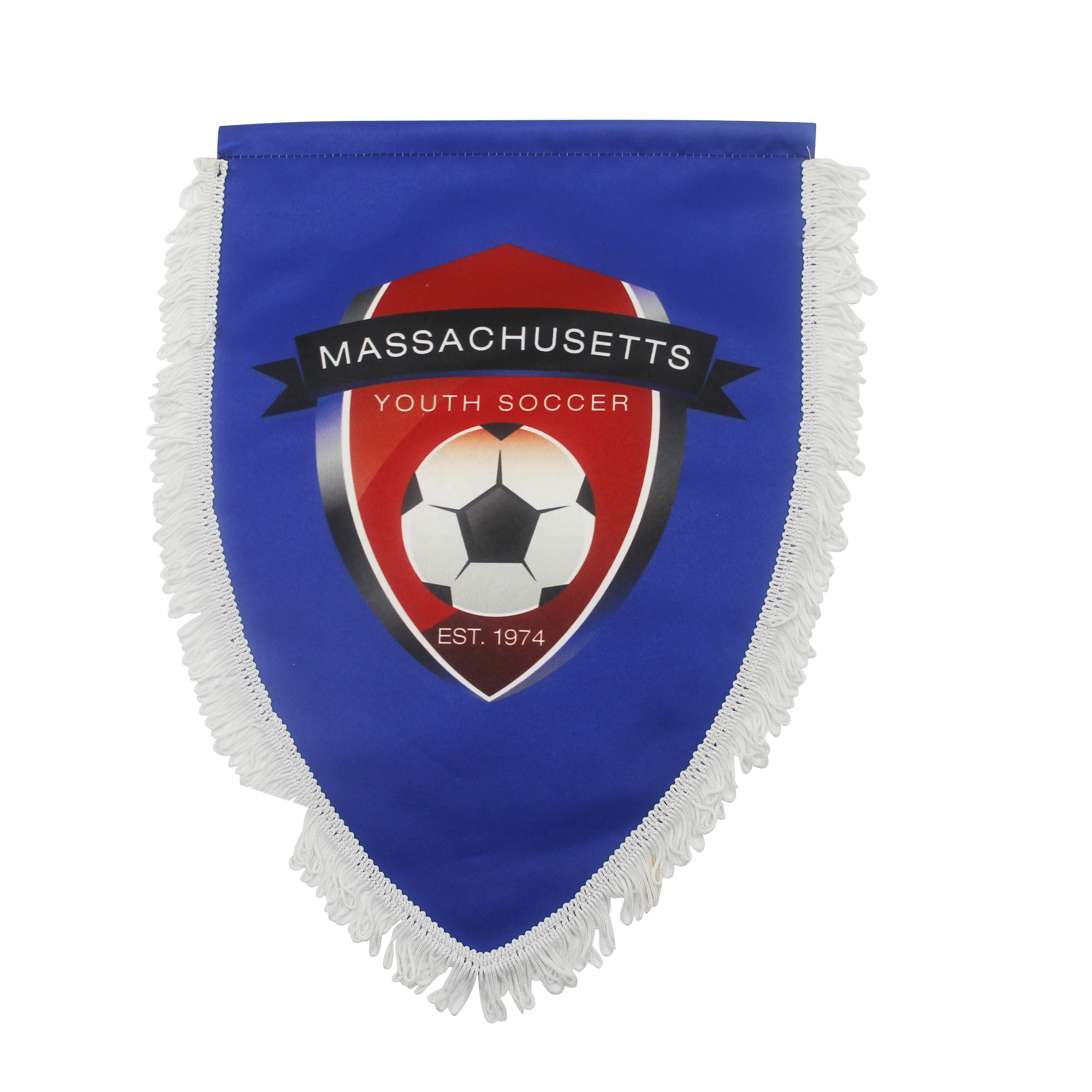 Cheap Custom 4 X 6 Inch Mini Flag Fringy Window Hanging Flag Banner And Car Fringed Custom Hanging Mirror Flag With Suction Cup