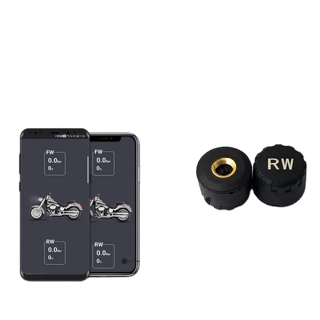 Motorcycle Motorbike Motor Van Bicycle Tpms Sensor Tire Pressure Detector Blue Tooth Tire Pressure Monitoring System Tpms 5v