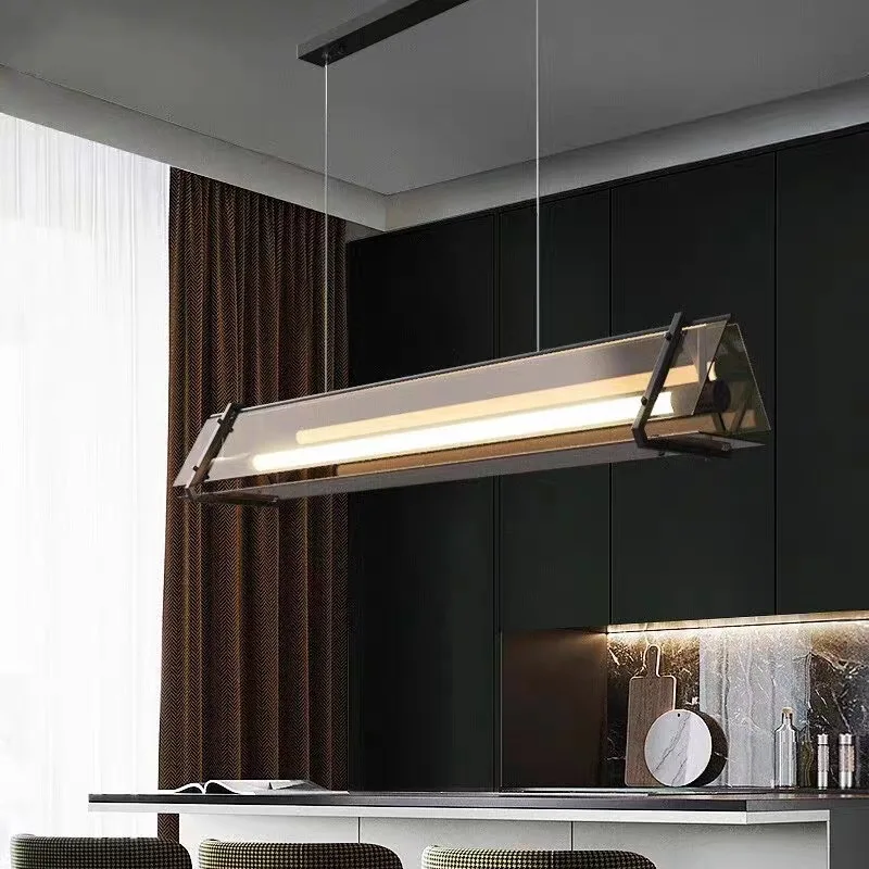 Современная простая люстра JYLIGHTING роскошная светодиодная стеклянная Подвесная лампа гостиничный бар ресторан офис промышленный