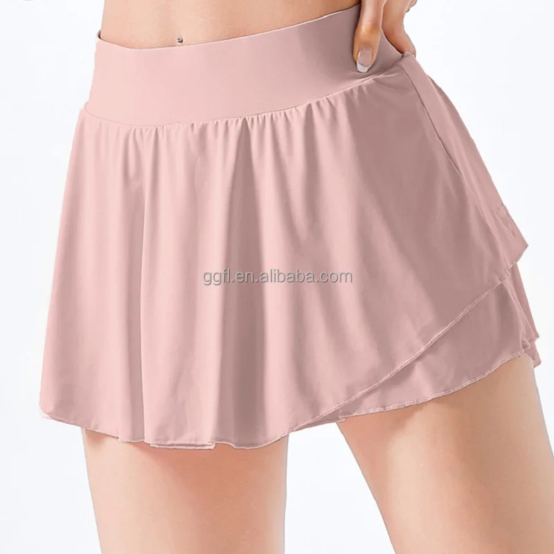 Hot Sale Women Skort with Pocket Golf Tennis Skort Sports Shorts Fitness Tennis Skirts Dress Tennis Golf Skirts