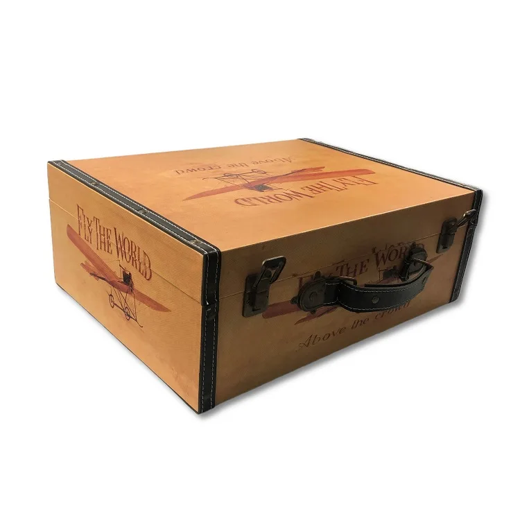 Top selling Rectangle custom clothes storage big wood boxes for crafts clothing packaging