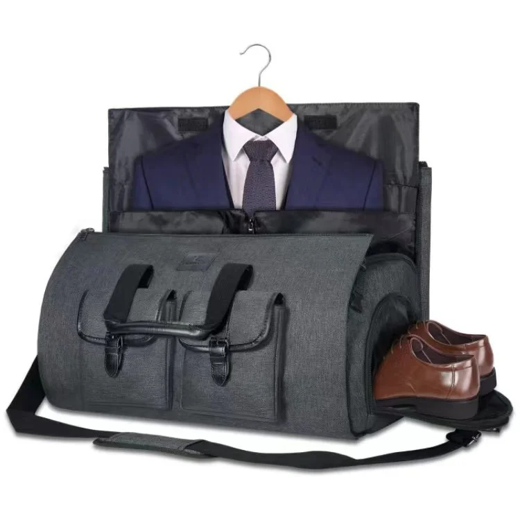 Custom Travel Garment Bag Large Duffel Suit Bag Travel Weekend Suitcase Suit Travel Bag for Men Women