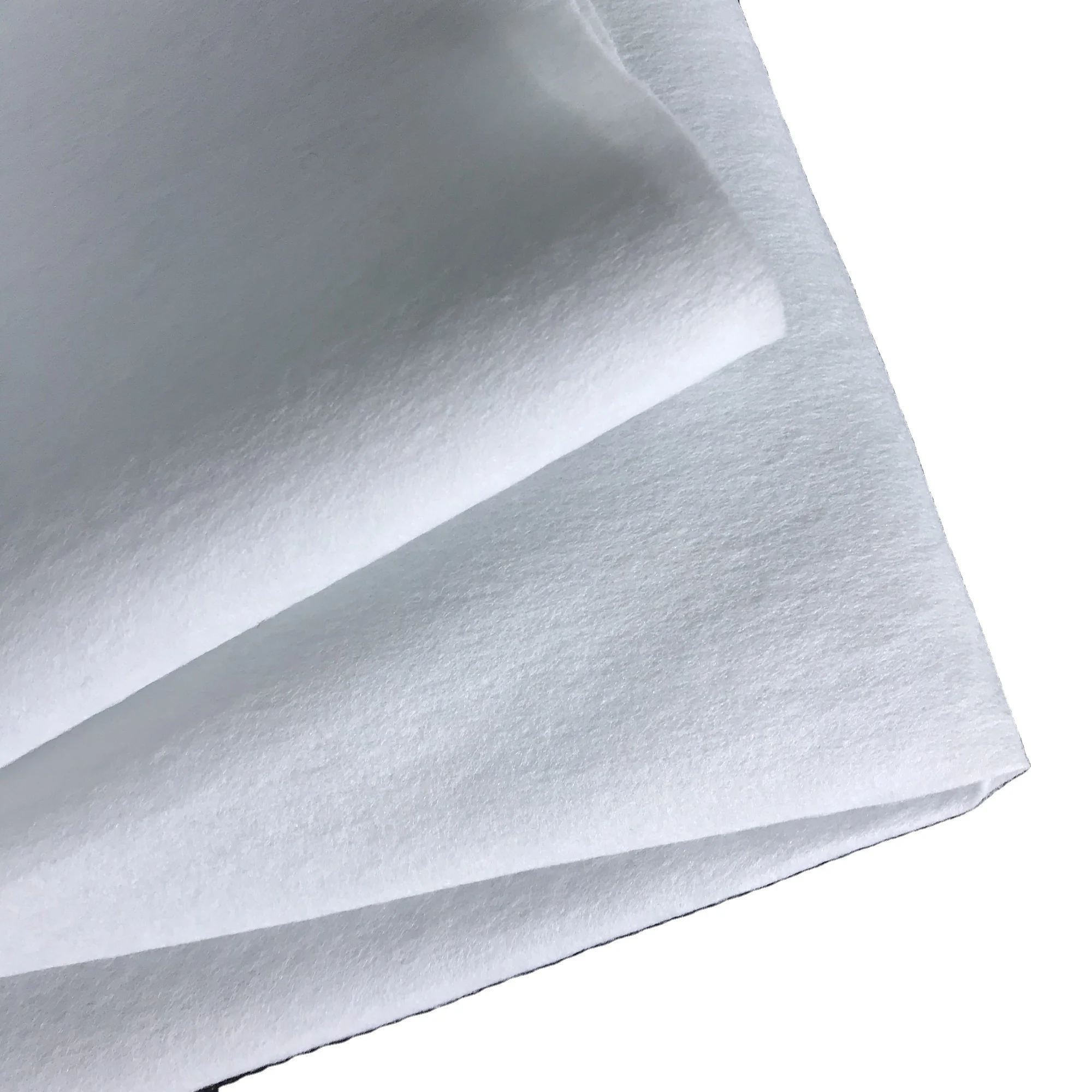 wholesale white soft anti-pull 40gsm needle punched polyester felt rolls for shoes material
