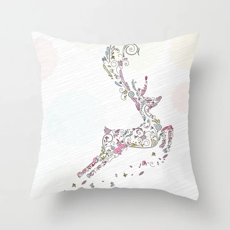 Wholesale Digital Printing Custom Print Christmas Decoration Pillow Case Pillow Cover Cushion Cover