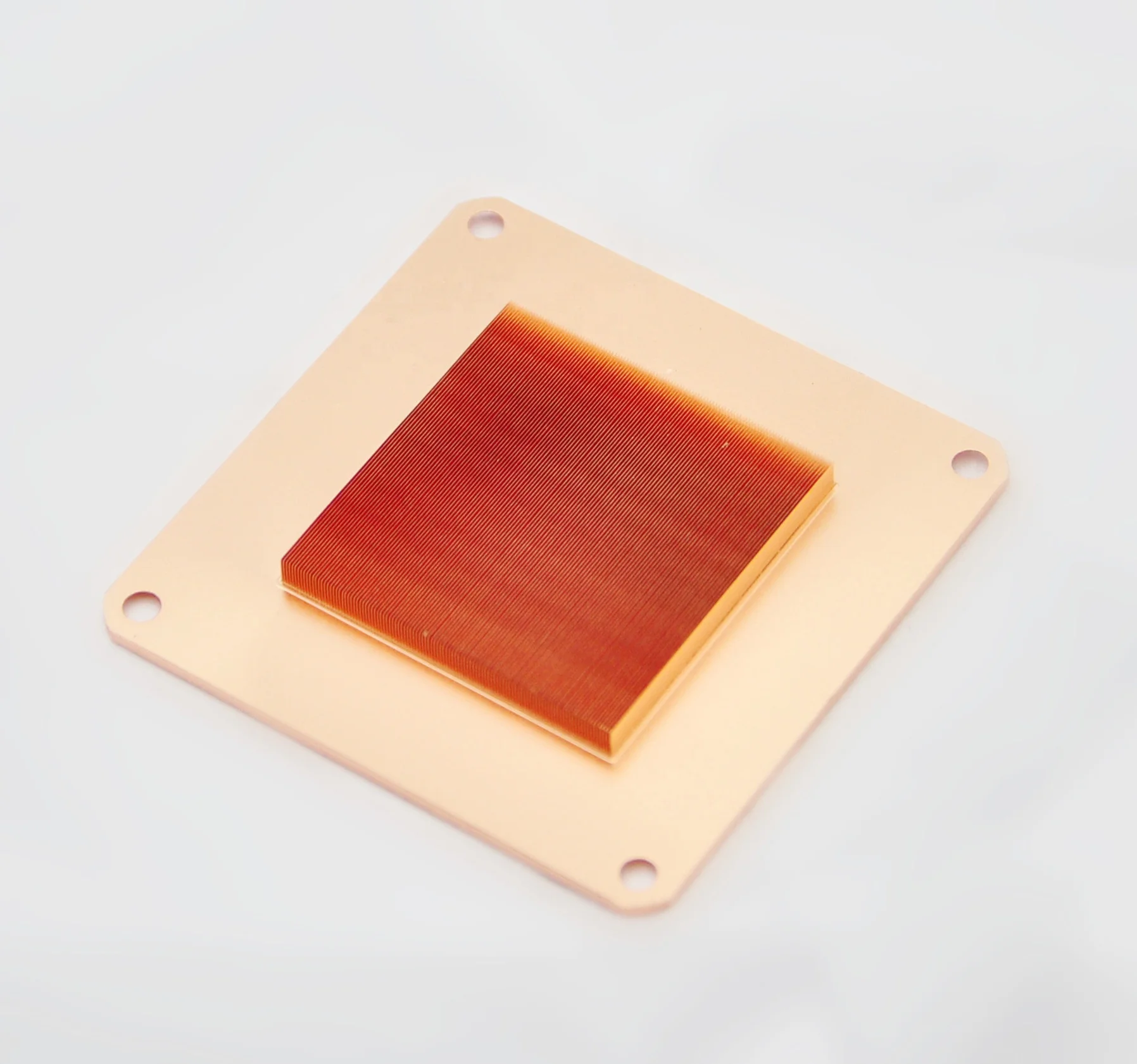 Precision CNC machining copper skiving heatsink for water cooling system