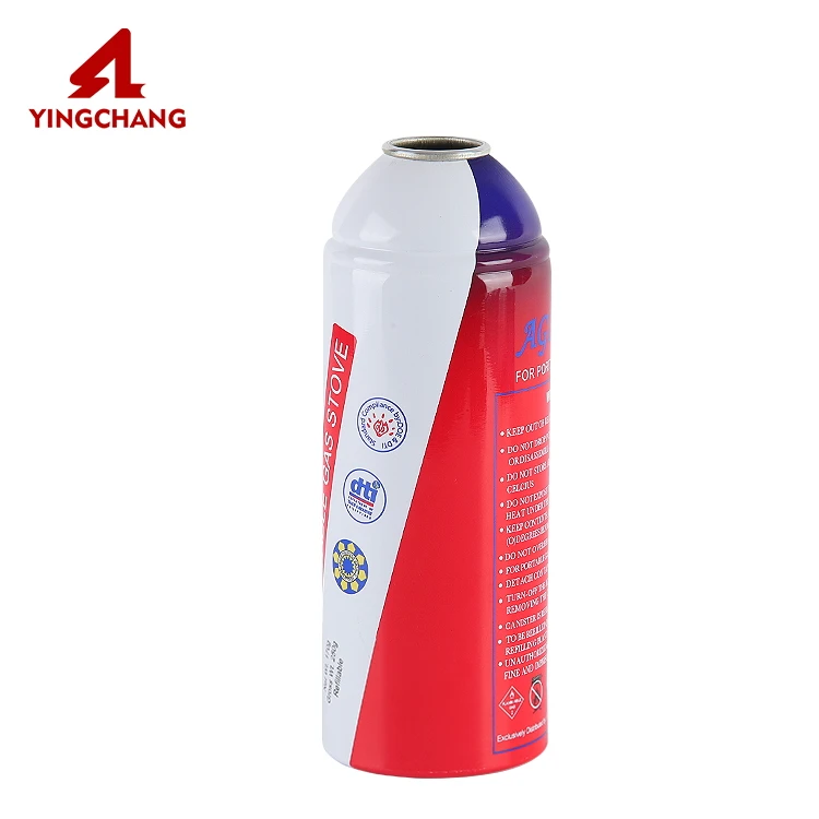 Заказной алюминиевый пустой бутановый газовый картридж и многоразовый аэрозольный Пустой Спрей газ