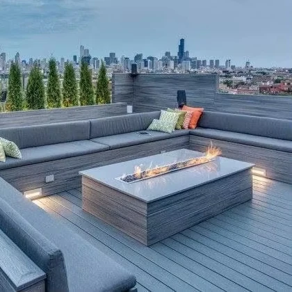 LYW easy installation wpc outdoor wpc wood waterproof decking wpc decking floor outdoor