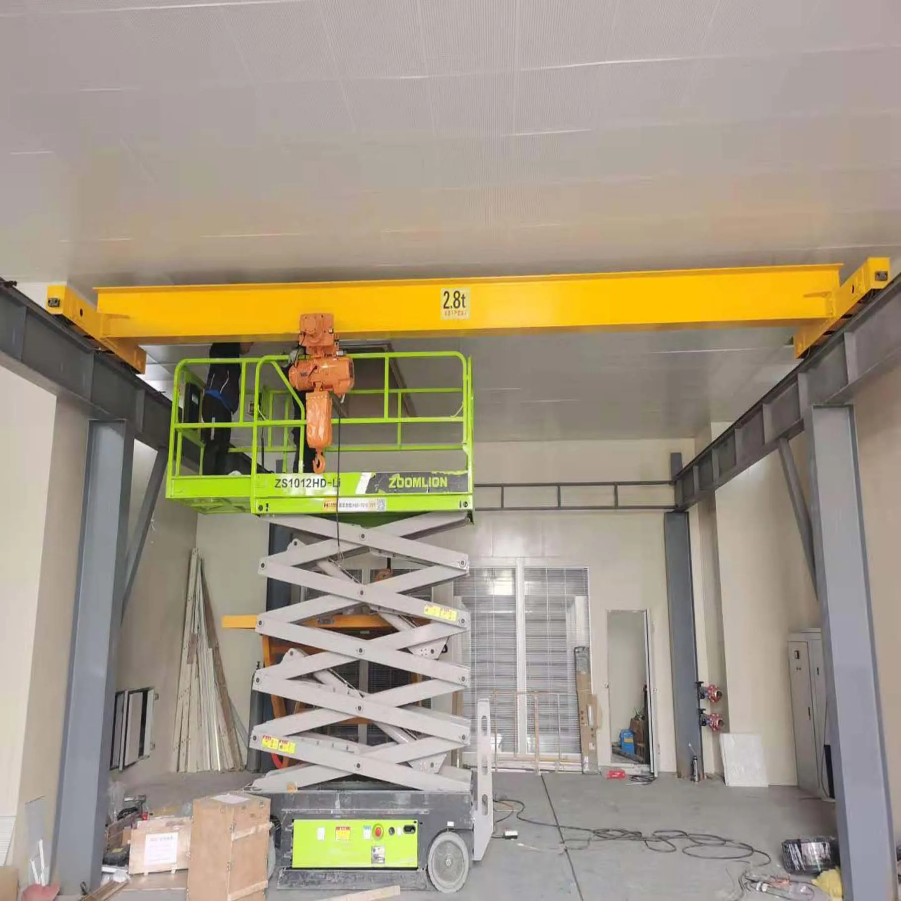 
10t electric single girder overhead crane with hoist 