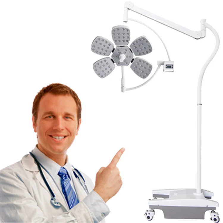 Stand Type Surgical Operation Mobile LED Examination Lamp LED Shadowless Medical Lamp Operating Lights