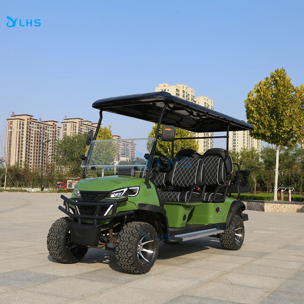 Club Metal Steel 2/4/6/8 Seat Electric Hunting Golf Cart for Sale Electric Golf Scooter Off Road Golf Car With Curtis Controller