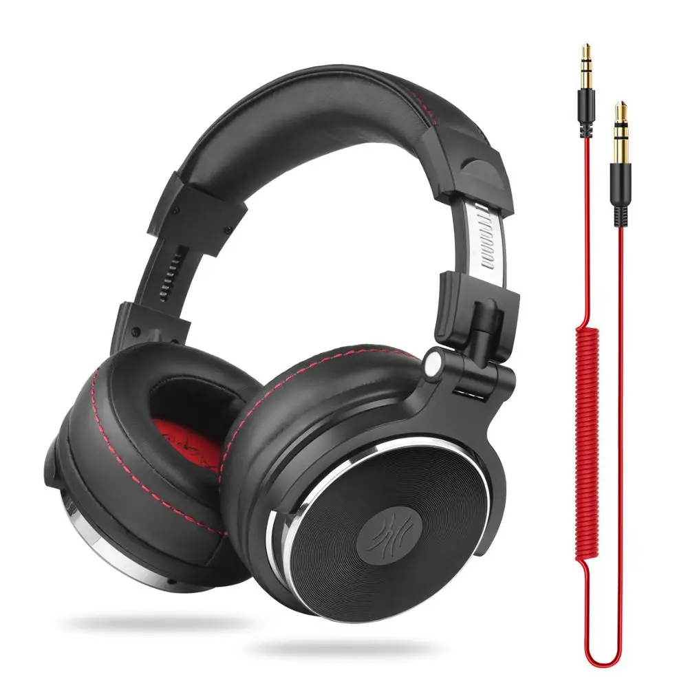 Oneodio Wired Professional Studio Pro 50 DJ Headphones With Microphone Over Ear HiFi Monitor Music Headset Earphone For Phone PC