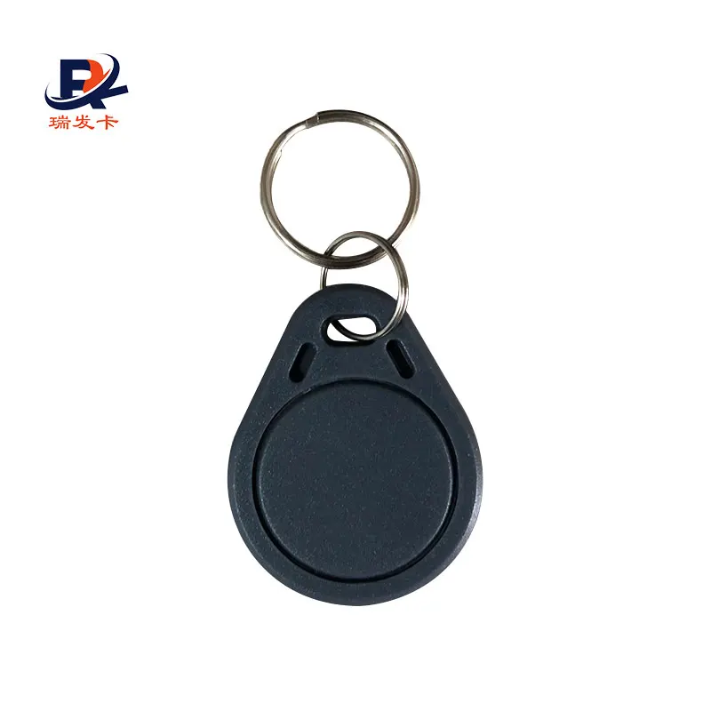 High security EV1 2K/4K/8K abs RFID Overmolded Key Fob with laser