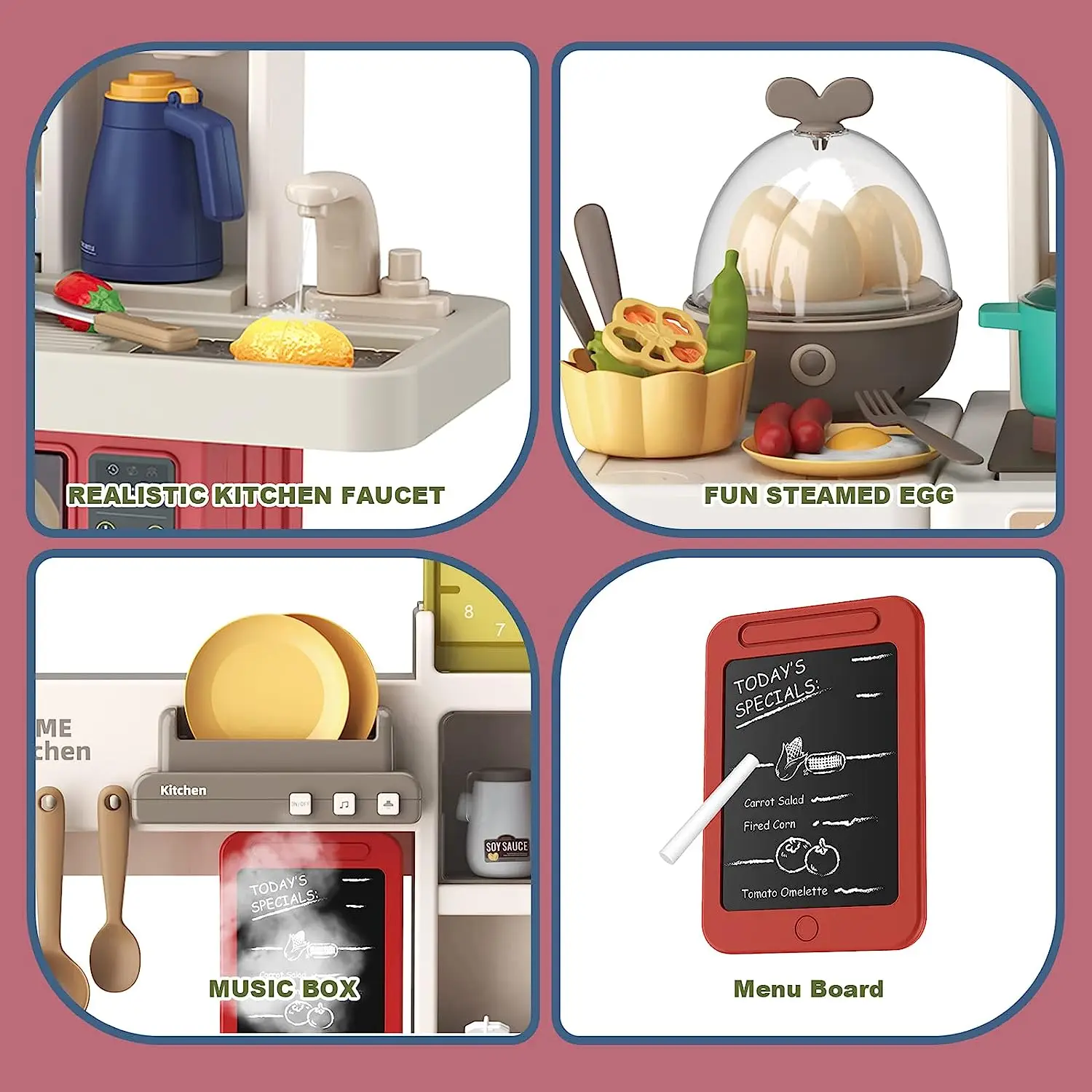 85cm European Spray Kitchen Deluxe   Sink Toys Plastic Kids Kitchen Set Toy For Kids spray light music and water