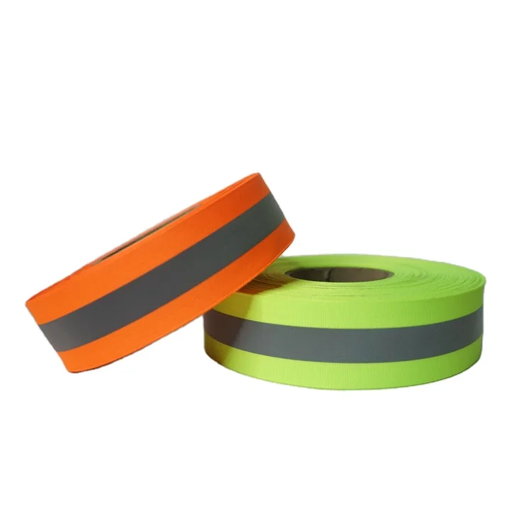 V-REFLEX желтый флуоресцентные светоотражающие высокая видимость полиэстер ткань для безопасности ANSI/ISEA ENISO20471 Level2