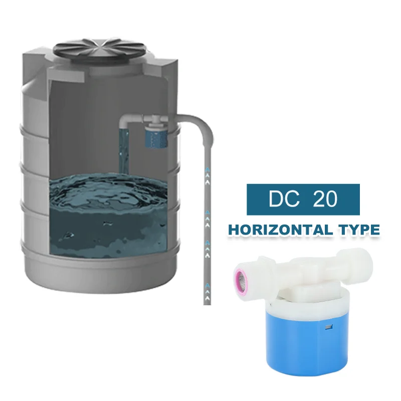 JUNY 3/4 Inch Automatic Water Tank Float Ball Level Control Valve