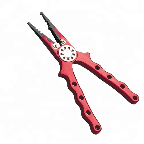 X12 Clamp Solid Multi-Purpose Outdoor Optional Color Aluminum Fishing Pliers Fishing Tool Custom Logo Saltwater Fishing Plier