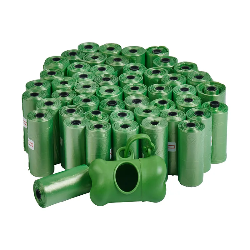 Eco friendly camping disposable compostable mini fragrant capsule pet dog t-shirt rubbish plastic bag with disposable dispenser