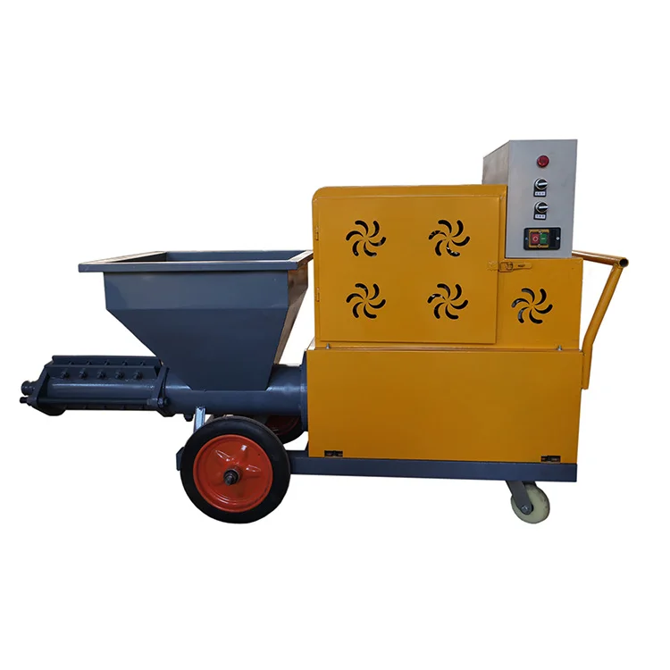 Wall construction putty cement mortar spraying machine