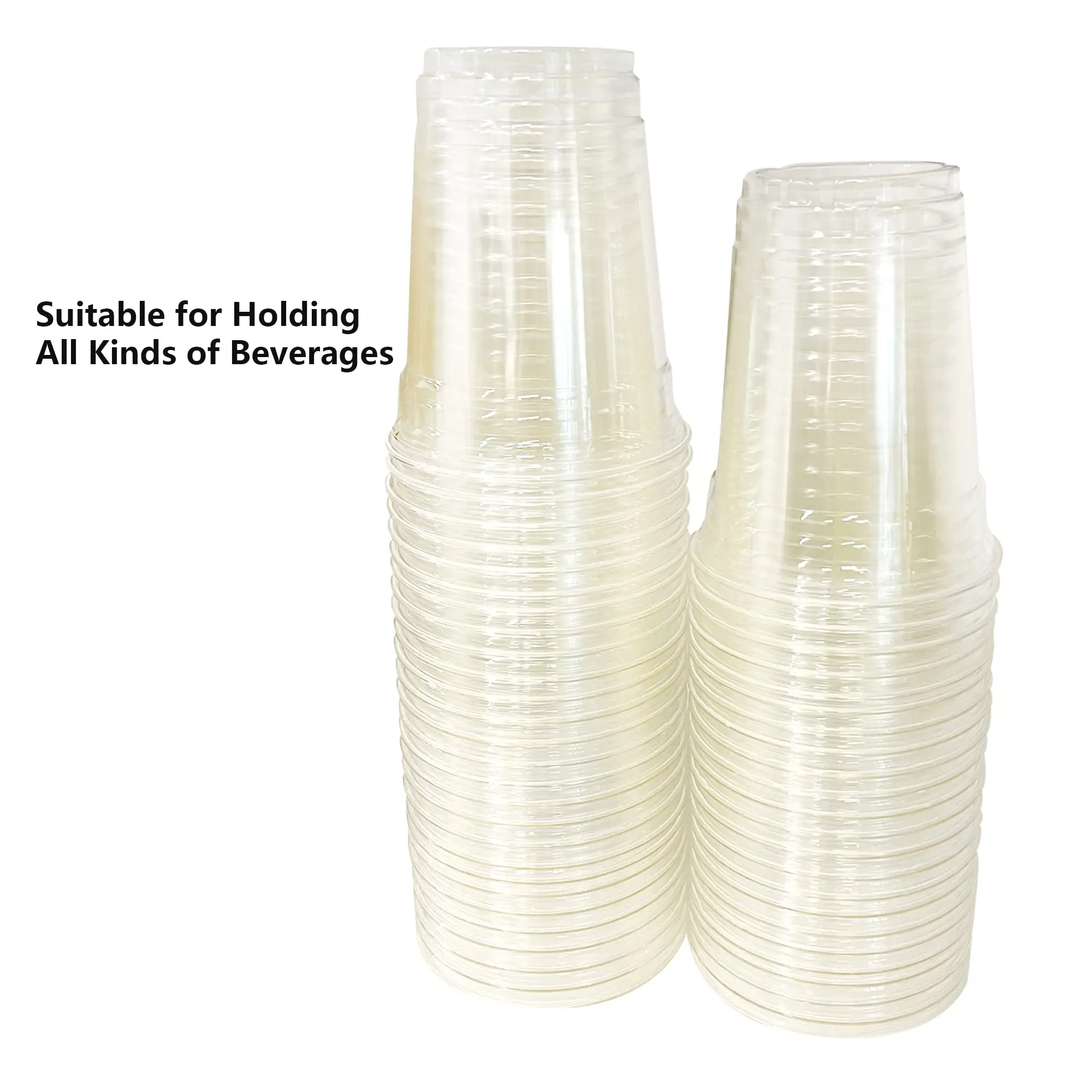 PLA Eco-friendly Fuling Free Sample Clear Disposable Plastic Cups Cold Party Drinking Cups
