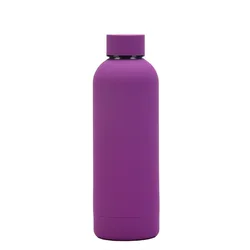 Oem China Cheap Rubber Paint Camping 500ml Double Walled Stainless Steel Vacuum Flask Insulated Sport Water Bottle