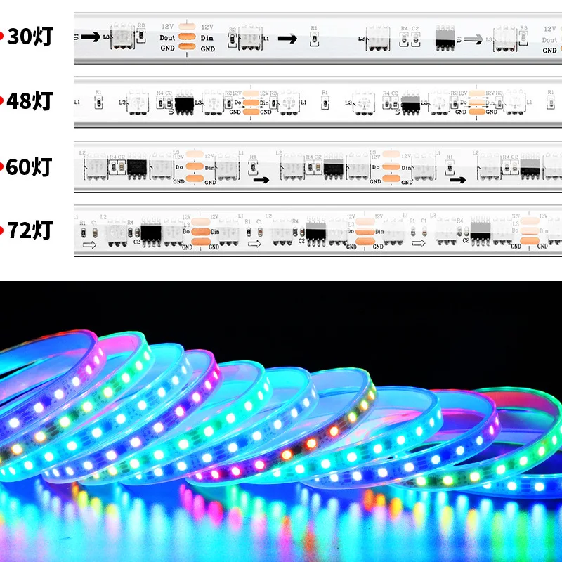 2024 Holiday Promotion FREE BOAT SHIPPING 12V WS2811 Regulated Bullet Led Pixels Black Wire 18awg 100cnt with Ray Wu/xConnect