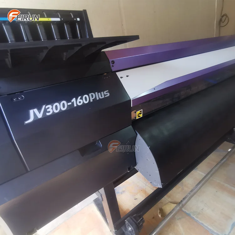 second hand mimaki jv300-160plus printer use two printhead  Suitable for textile printing