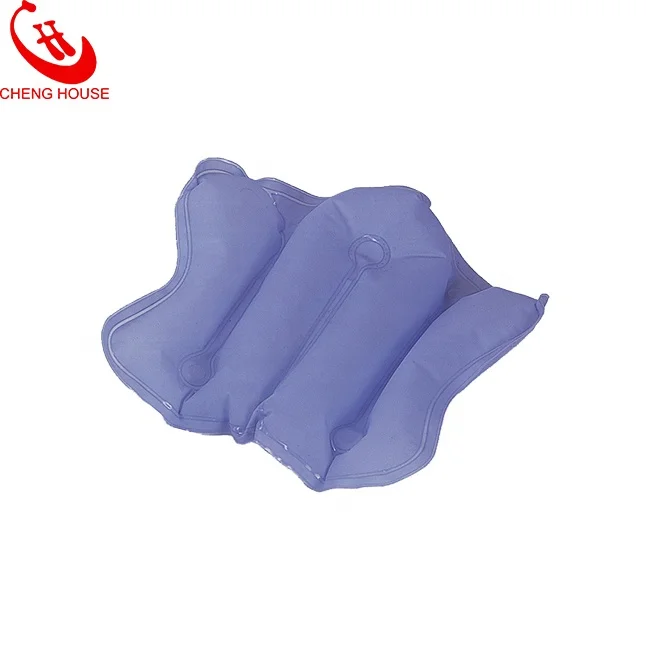 Large Size Inflatable Bath Pillow Inflatable Cushion with suction cups Supports back and neck Quick Dry Plastic Pillow