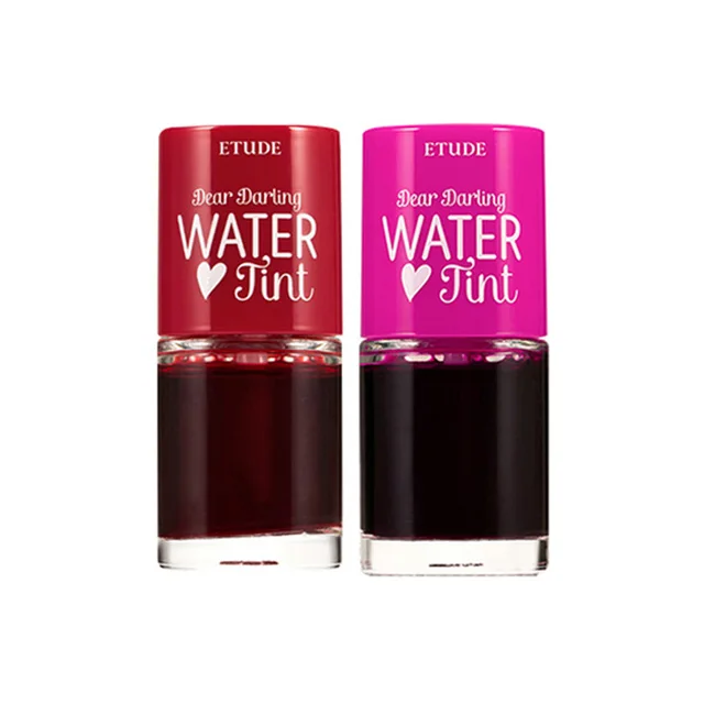 Dear Darling Water Tint Vivid Color Lip Stain, Moisturizing Weightless Non-sticky Finish Smudge-proof Lightweight Lip Tint