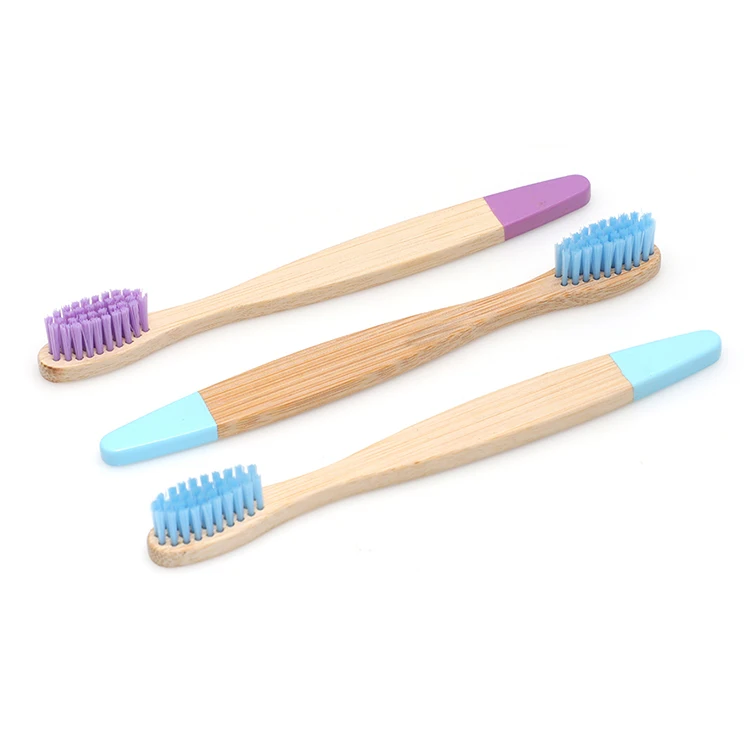 Wholesale Biodegradable Eco Friendly Children Bamboo Toothbrush For Kids