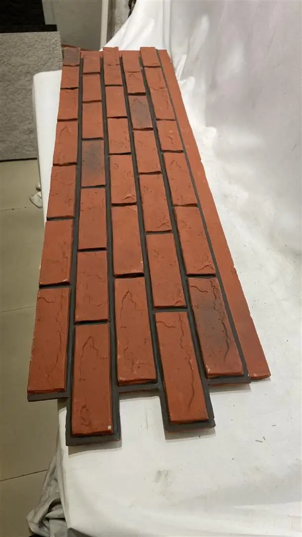 High Quality Interior Exterior Lightweight Polyurethane PU Faux Brick Veneer Wall Tiles Panel PU Foam Culture Red Bricks Panels