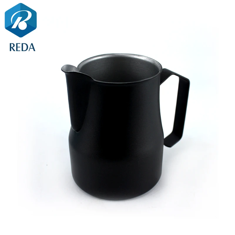 
Hot sale Custom color Arab Sharp Spout Frothing Steaming 750ml Coffee Jug Milk Pitcher 