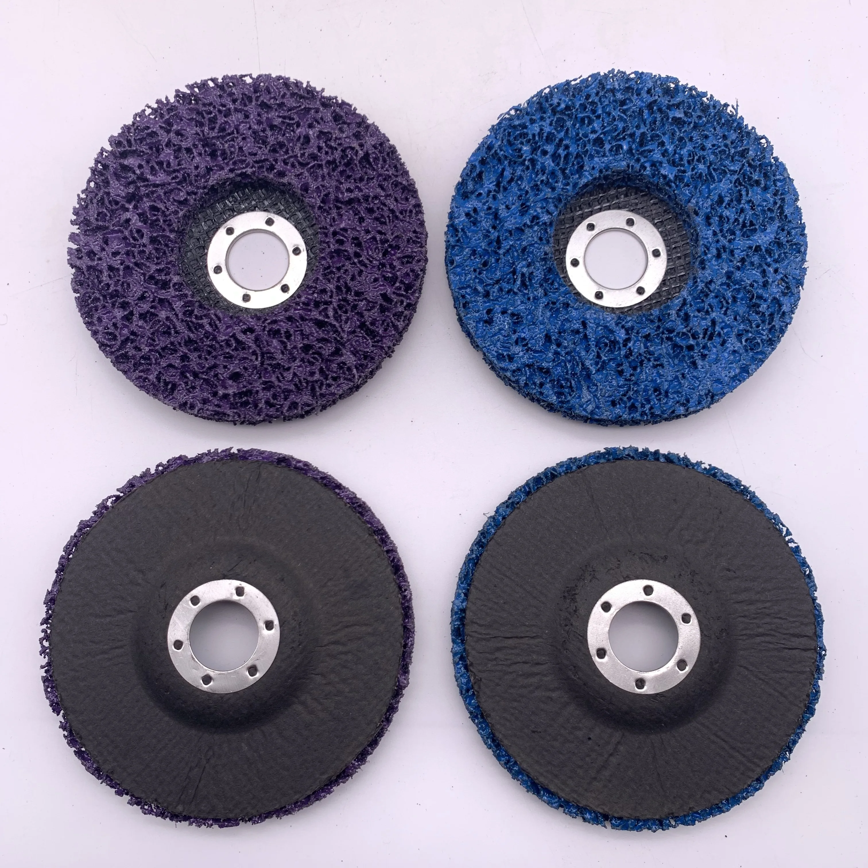 Premium Quality 125mm Blue Color poly strip disc wheel 5 inch Clean and Strip Disc For Rust Remove