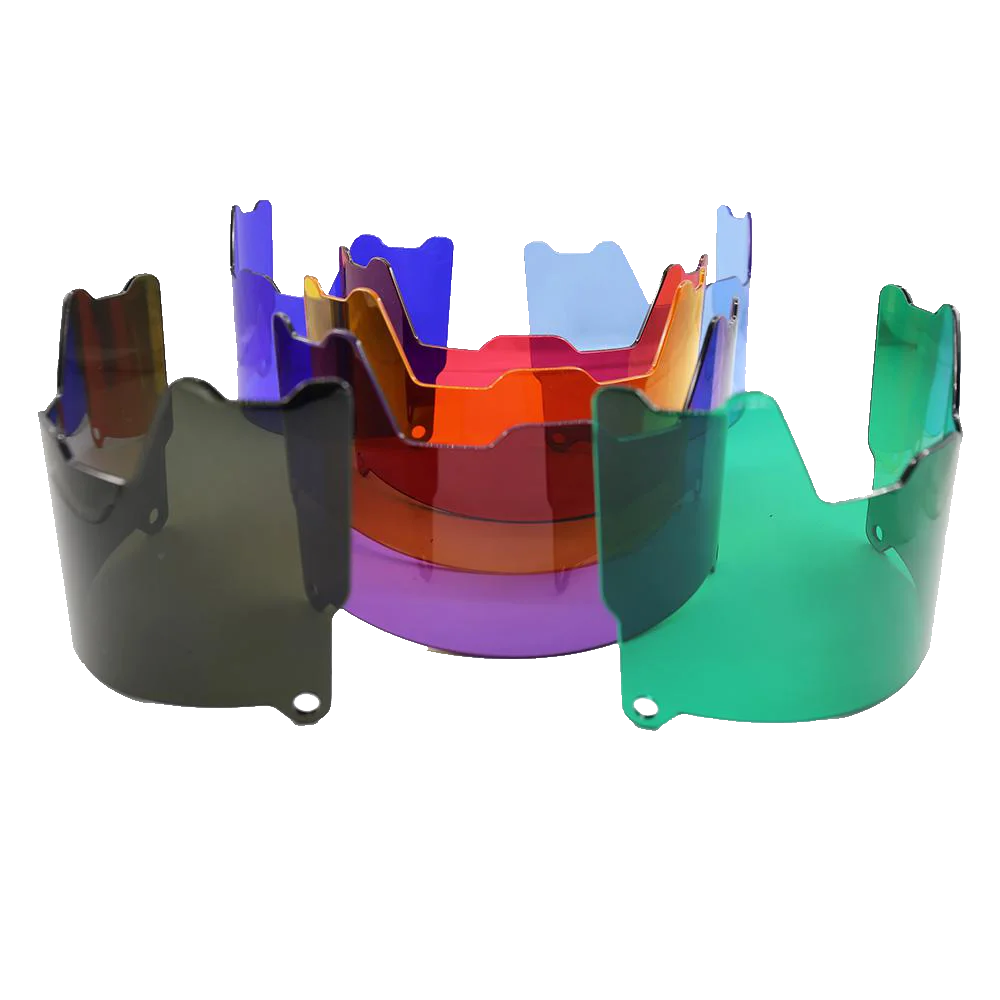 Popular Crown Style Universal Colored American Football Visor Shield with Clips for American Football Helmet