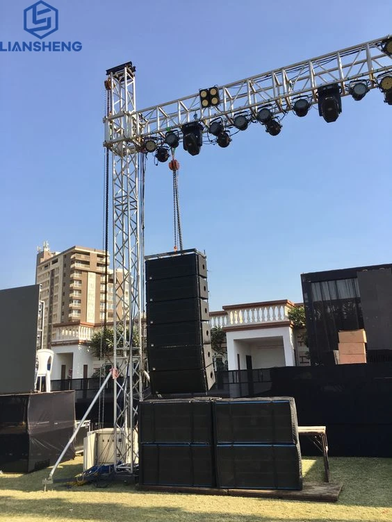 High Quality Concert Aluminum Mobile Stage Lighting Flat Truss Structure For Music Scene