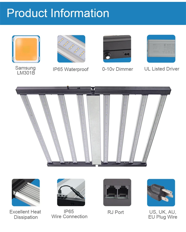 Professional lighting garden growth for indoor plants led lights veg samsung 1000w led grow light