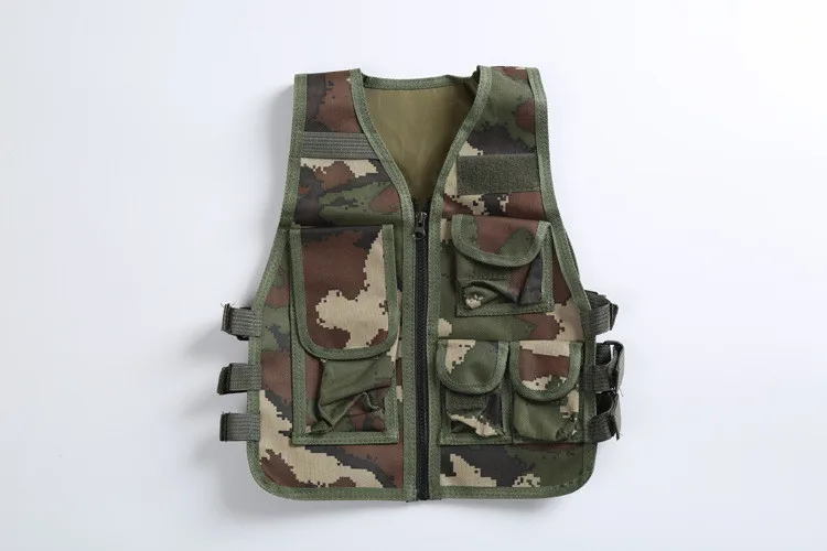 4 Colors Nylon Solid & Wear Resistant CS Game Armor Child Vest with Side Hook & Loop Straps