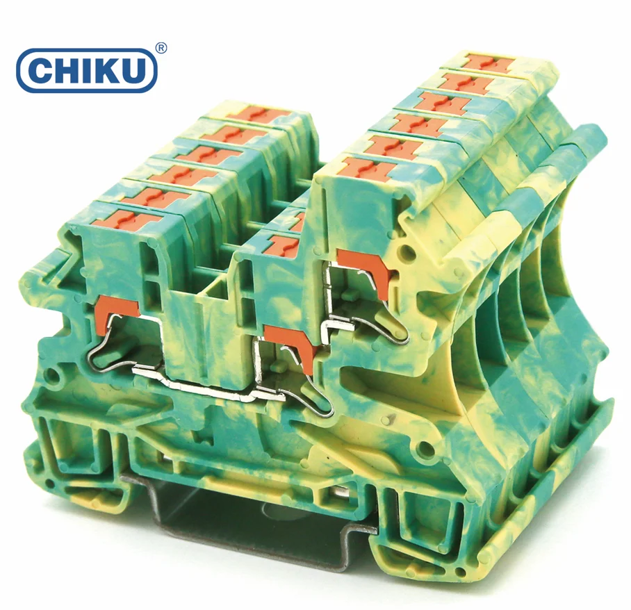 push-in terminal block 2.5mm din rail terminal block