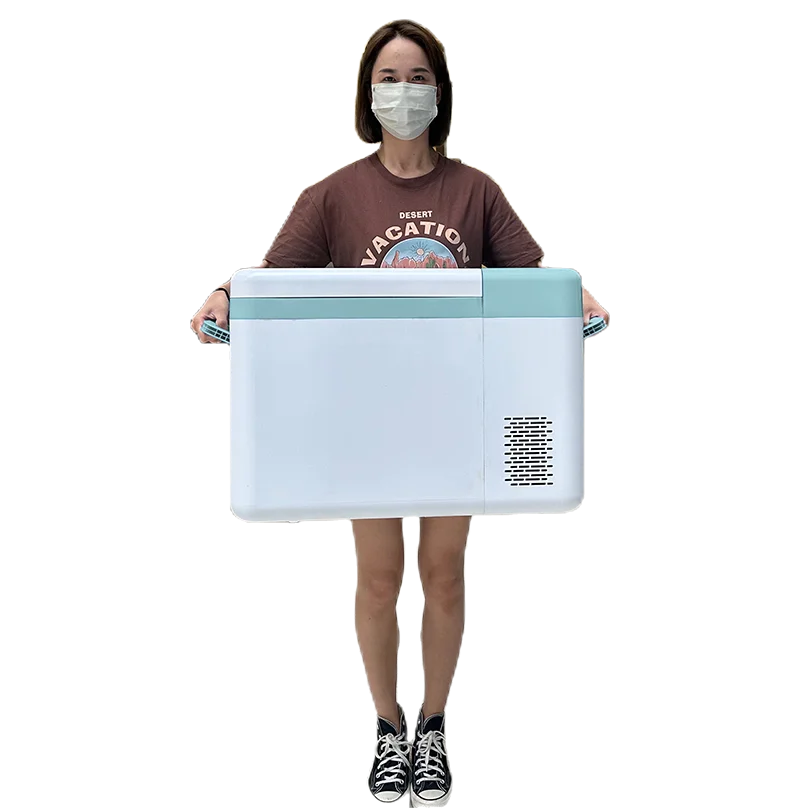 Refport 12V DC Portable 25L -86 Celsius Chest Type Laboratory Deep Freezer Refrigerator