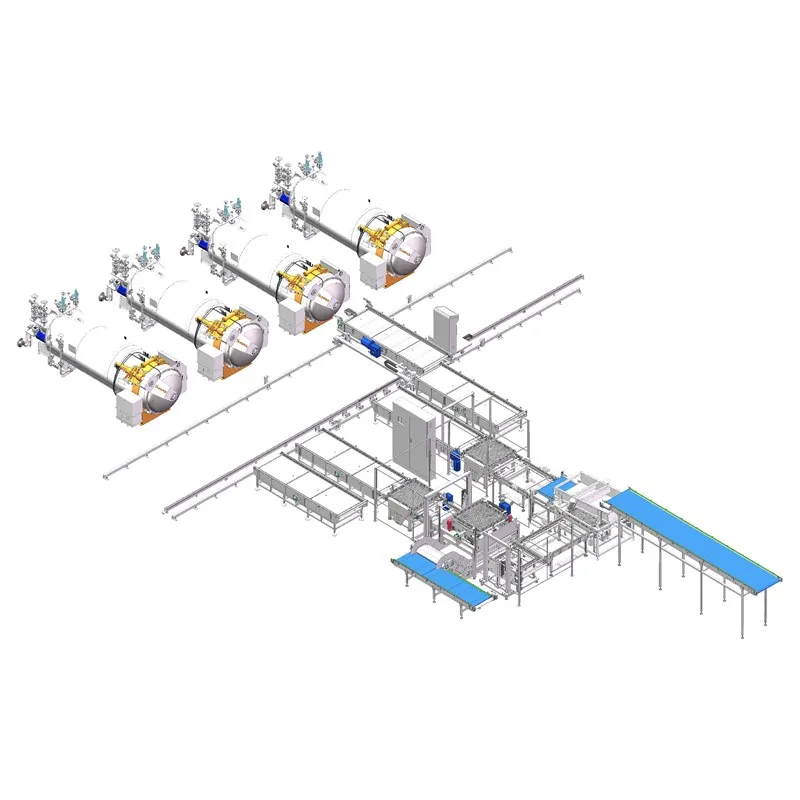 SUMPOT HOT SELLING for pouch food loader and unloader line automatic system