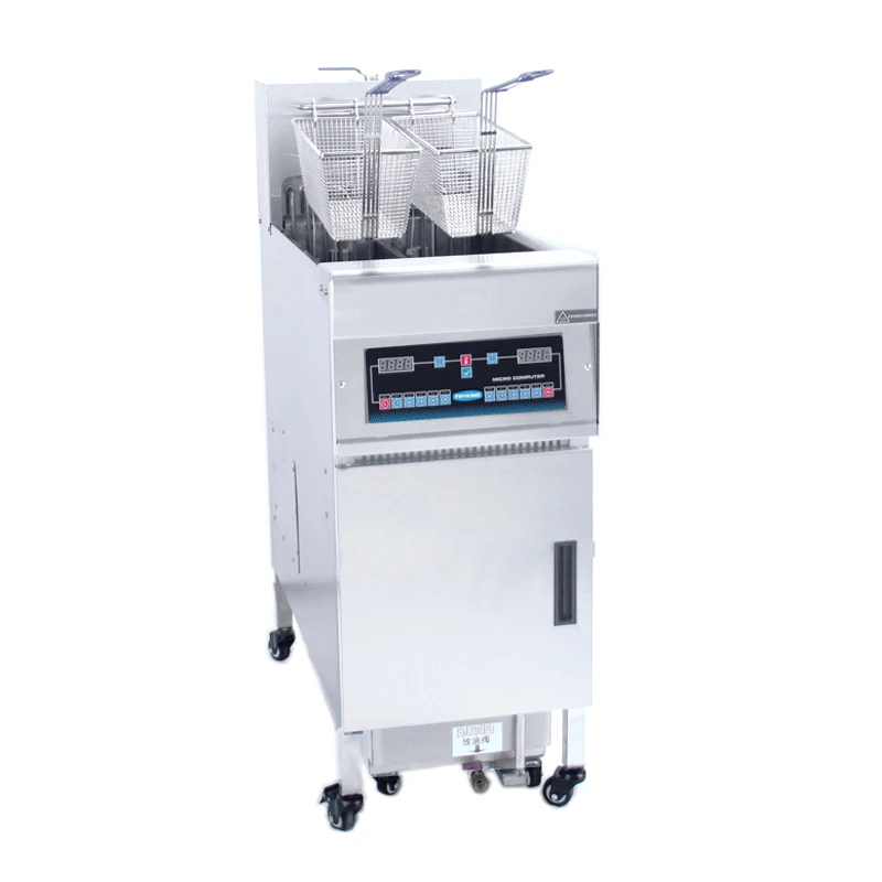 Factory Supply Electric Commercial Potato Deep Fryer Stainless Steel Oil Fryer With Oil Filter Truck